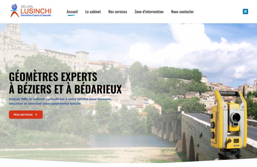 Image imprim écran de la creation de site internet de SELARL Lusinchi