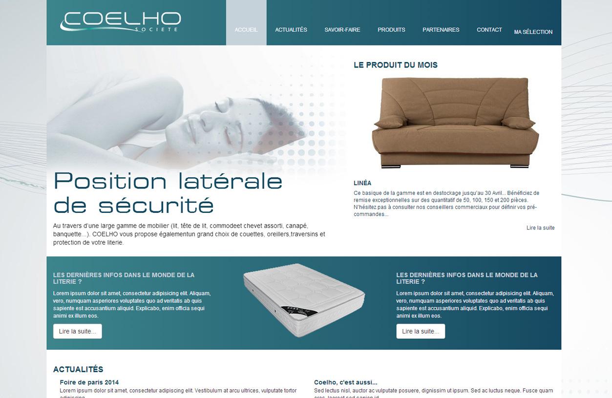 Image imprim écran de la creation de site internet de Groupe Coelho