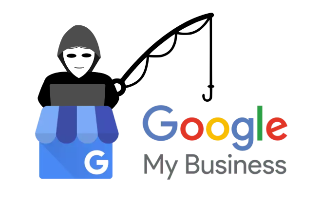 Illustration d'un pirate tenant du phishing sur Google My Business