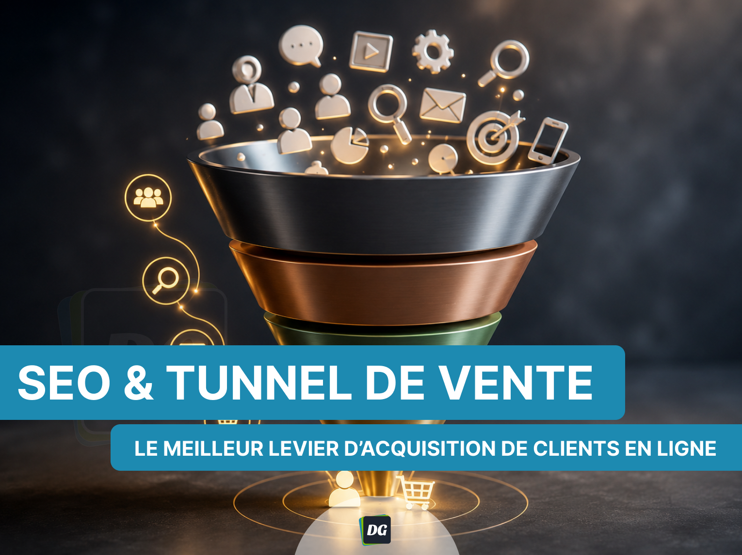 Visuel article tunnel de vente seo