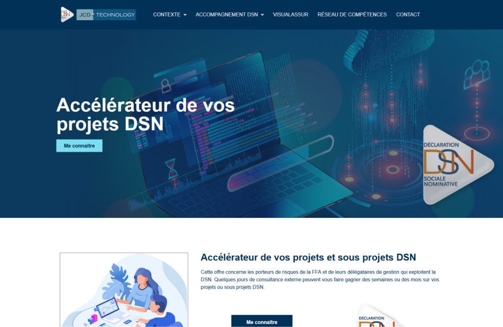 Screenshot site accompagnement dsn