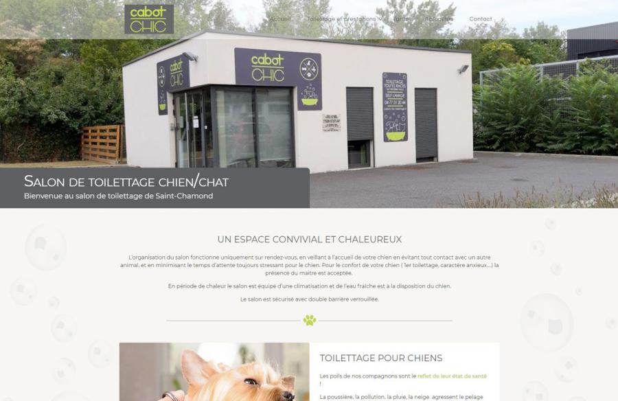 Screenshot site toiletteur canin