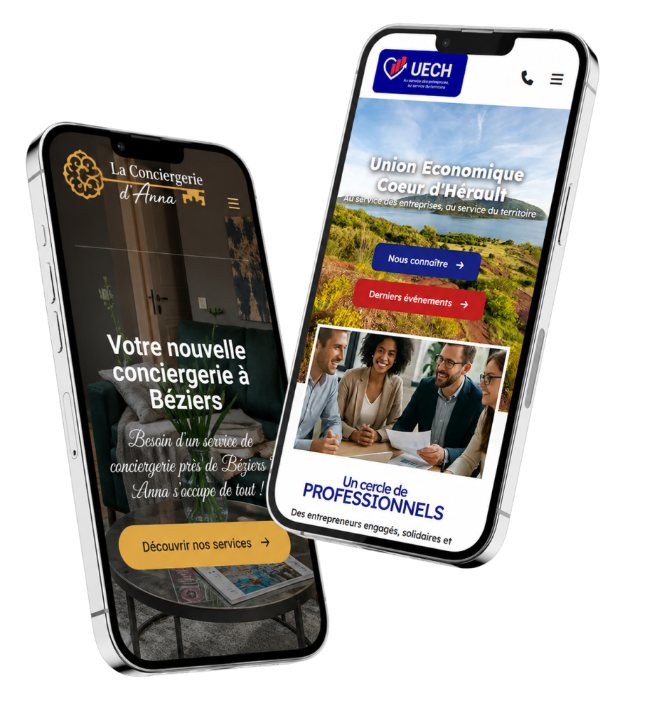 Création site internet responsive mobile à Béziers