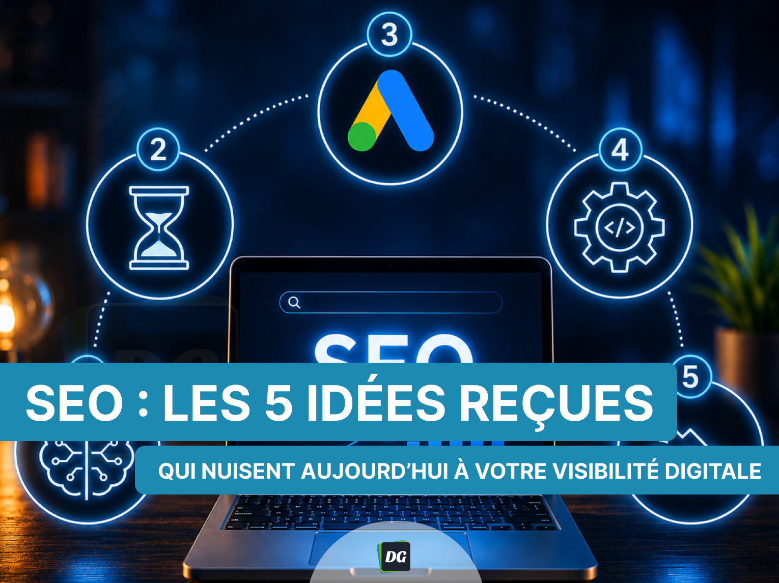5 icônes pour 5 idées reçues sur le SEO
