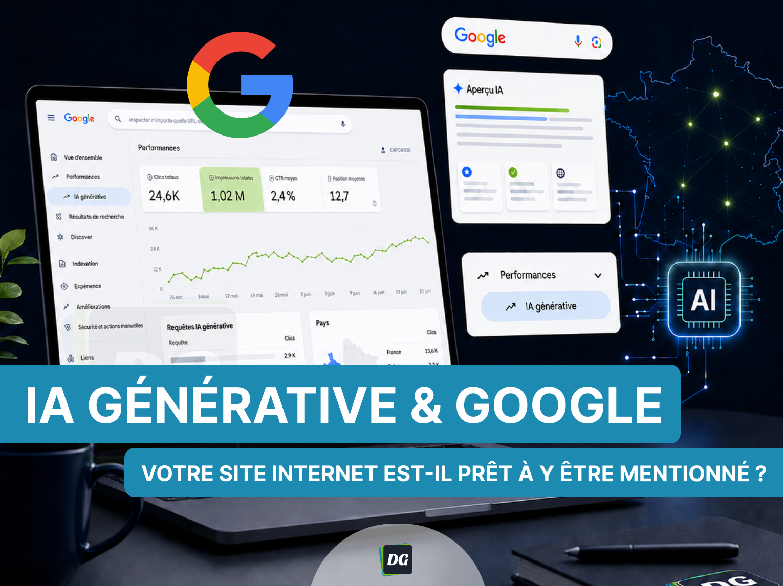 Article IA générative et Google, ai overview